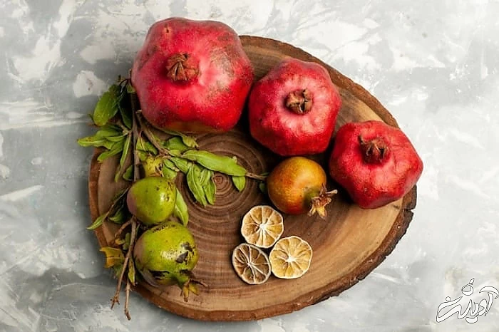 چیدمان انار برای شب یلدا چیدمان انار